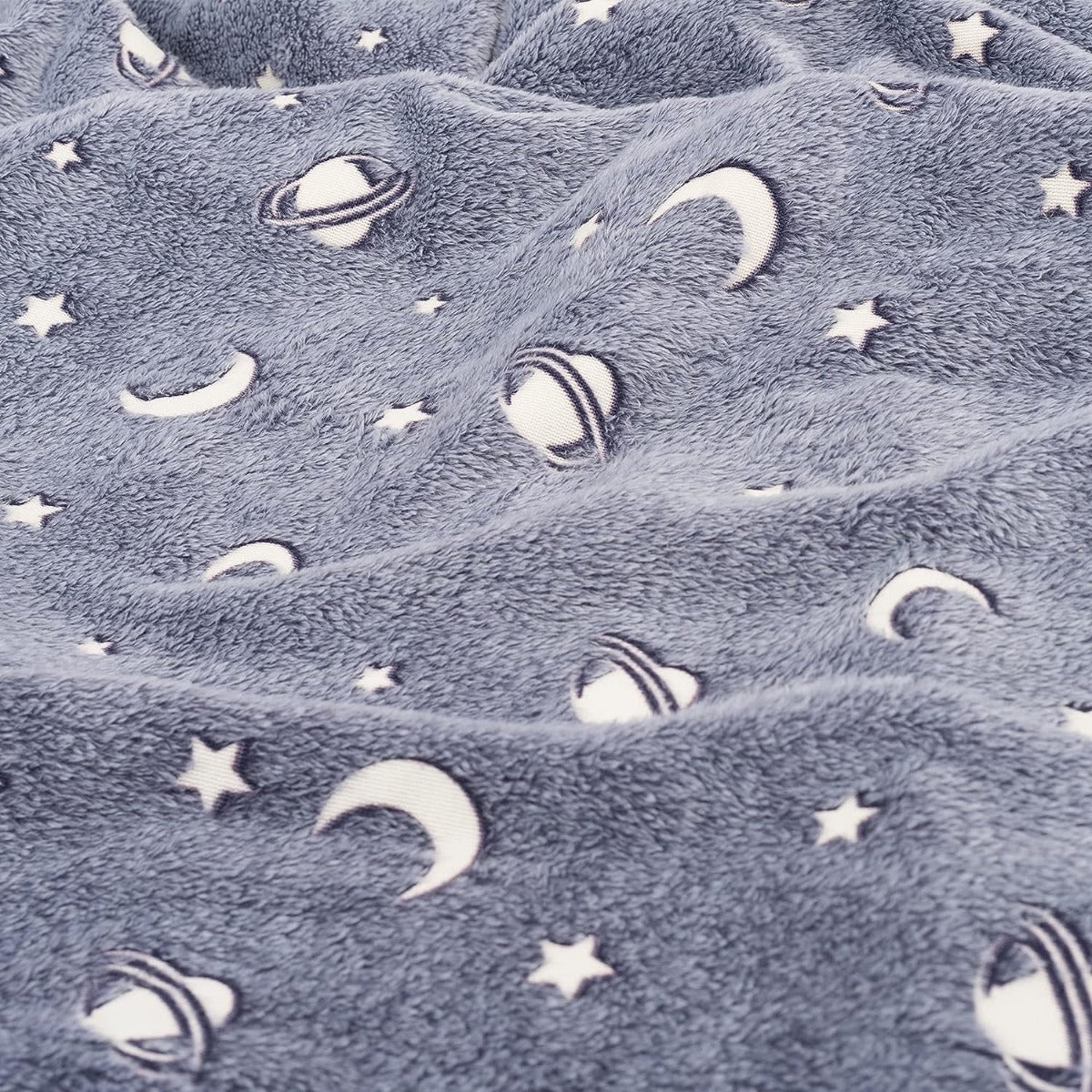 Coperta Magica per bambini plaid in pile con stelle che si illuminano al buio 180 x 100