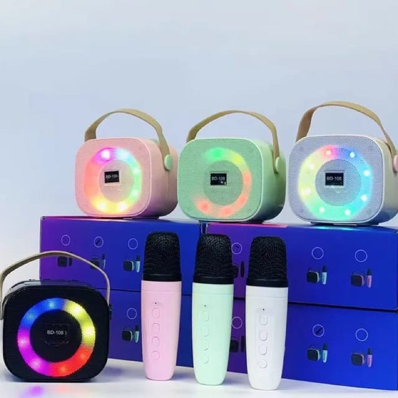 Altoparlante karaoke Bluetooth Bd-108 con microfono