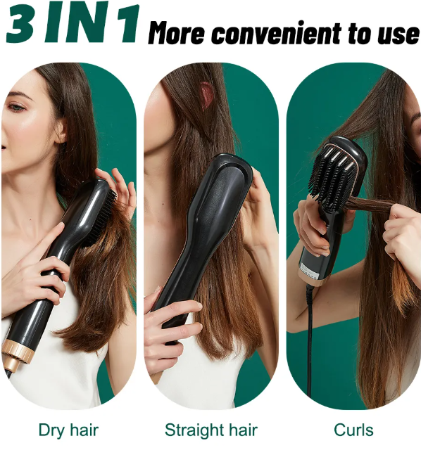 Spazzola Ad Aria Elettrica Multifunzionale Q-M623 – Asciuga, Pettina e Styling in un Solo Passaggio!