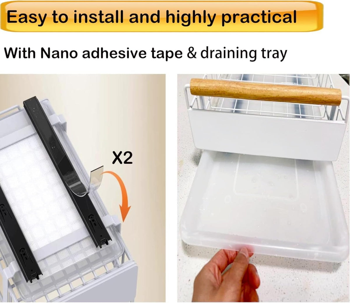 Cassetto estraibile per armadio da cucina