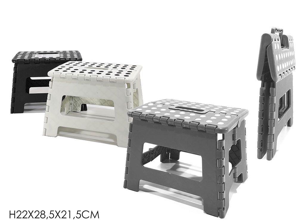 Sgabello pieghevole portata 130 kg sgabello per cucina ultra-resistente