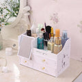 Organizzatore per cosmetici porta trucchi organizer con cassetti e specchio