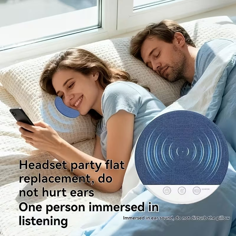 Altoparlante per Cuscino Bluetooth 5.3 con Rumore Bianco – Speaker Sleep Wireless, Timer Automatico, 20 Ore di Autonomia, Ideale per Dormire senza Cuffie