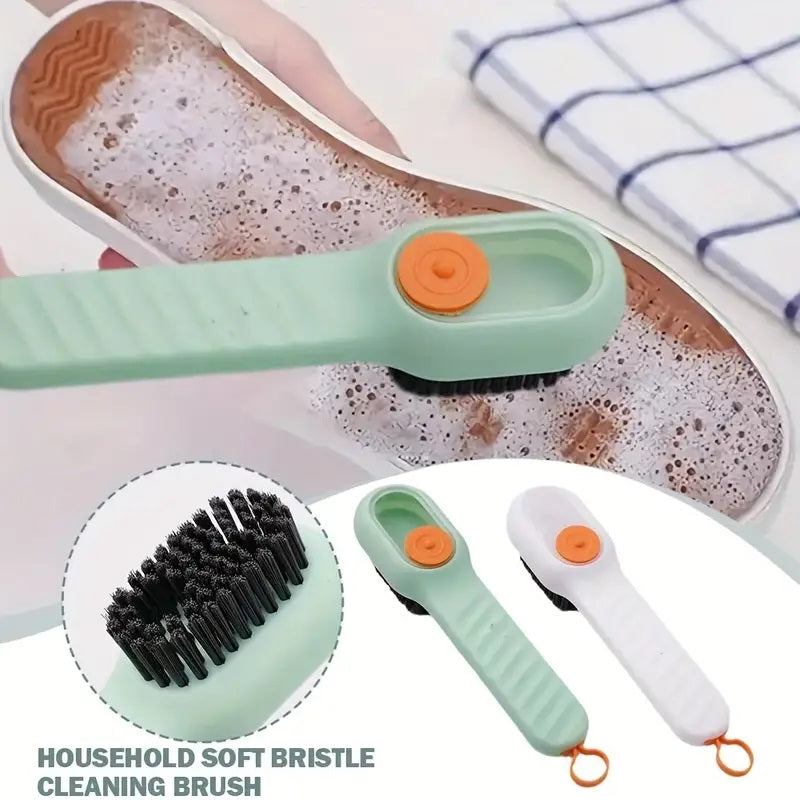 Spazzola multifunzione per scarpe con contenitore per liquido