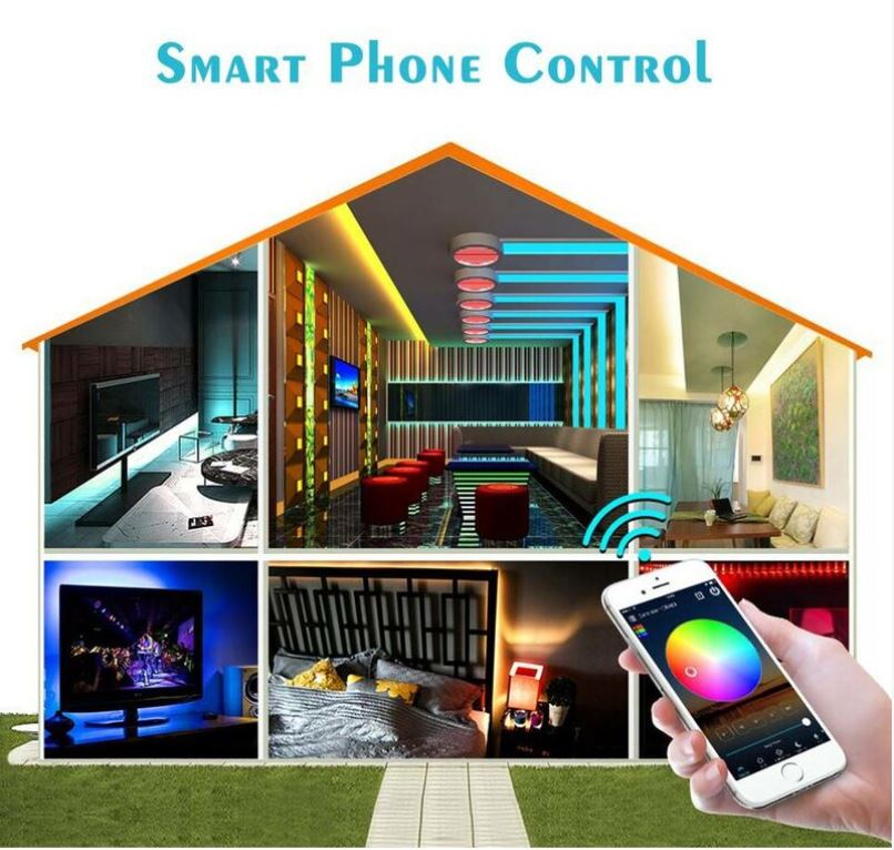 Lampadina intelligente bluetooth RGB E27 10W