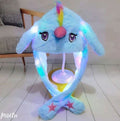 Cappello che si illumina per bambini peluche che salta cappello luminoso