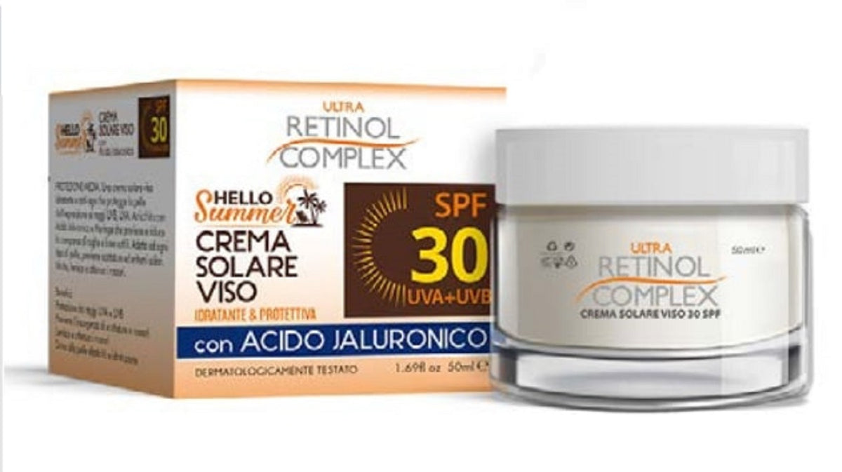 Ultra Retinol Complex crema viso solare con acido jaluronico SPF 30
