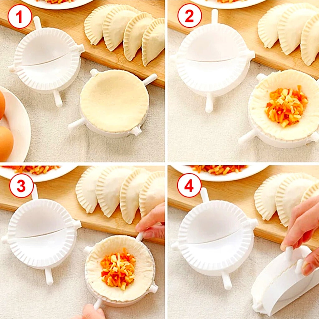 Stampo stampi forma calzoni panzerotti ravioli per pasta ripiena set 4 pezzi