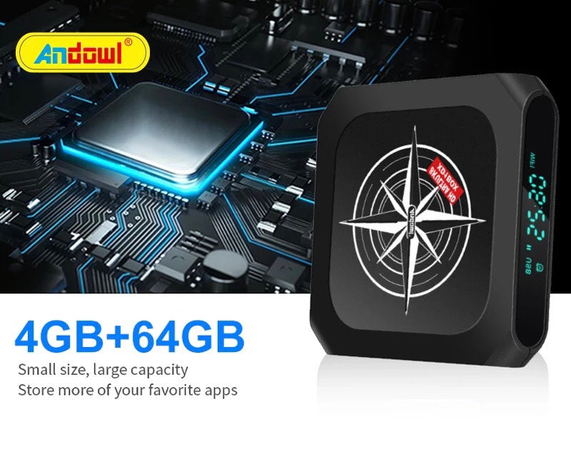 Andowl tv90 hd media player android 11 smart tv set top box(4gb/64gb)