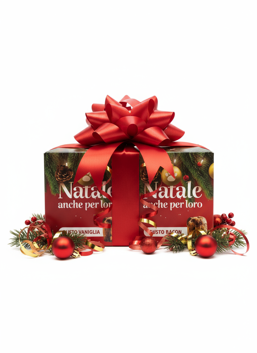 Panettone per Cani 80 g – Alimento Complementare Morbido | Gusti Vaniglia o Bacon