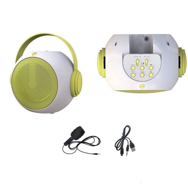 Cassa bluetooth altoparlante karaoke con microfono aux usb micro sd q-yx500