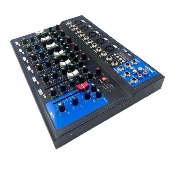 Console missaggio mixer professionale 7 channel mixing serie usb bluetooth q-7l