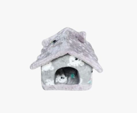 Cuccia Pieghevole per Cani e Gatti, Casa per Animali Domestici con Fondo Impermeabile e Cuscino Rimovibile (43x39x43 rosa)