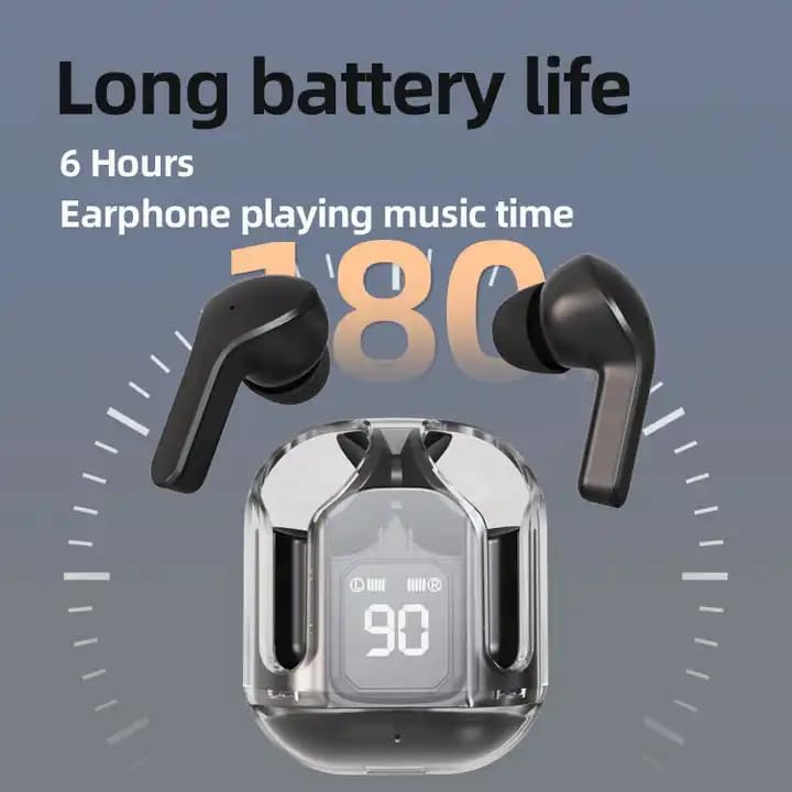 Cuffie bluetooth trasparenti tws auricolari bluetooth con custodia di ricarica