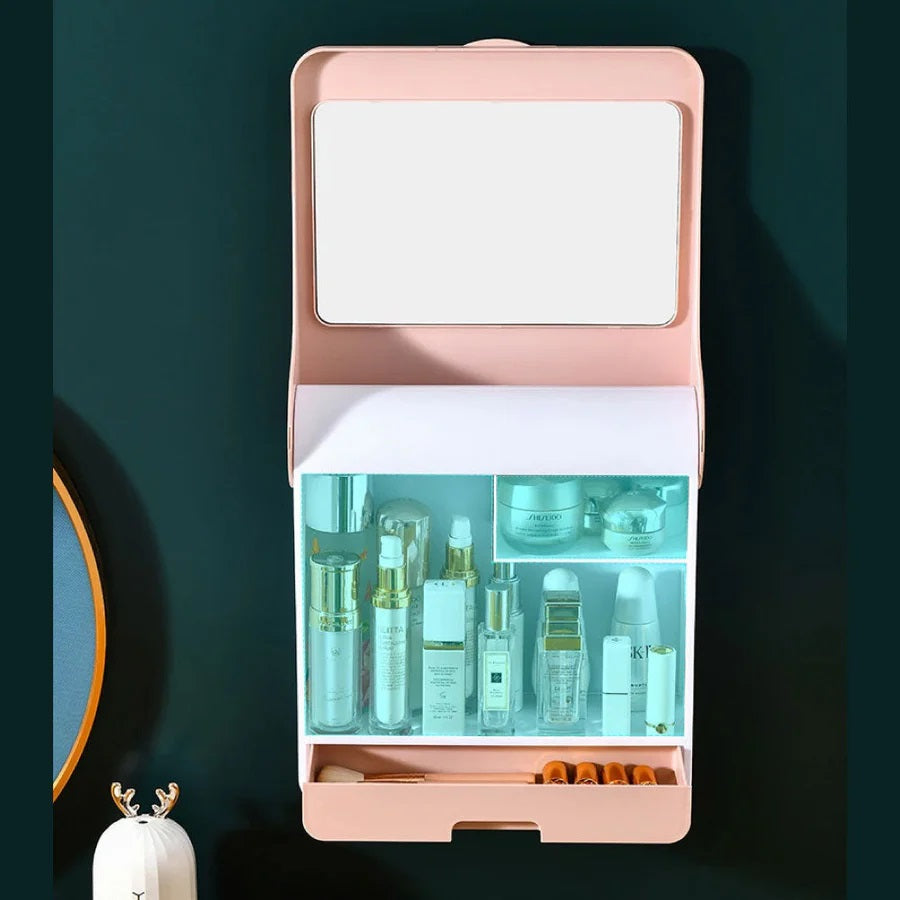 Cosmetic box scatola portaoggetti per cosmetici a parete