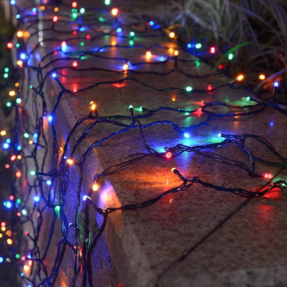Catena Luminosa a LED Solare 10m con 100 LED: Decorazione Natalizia per Interni ed Esterni