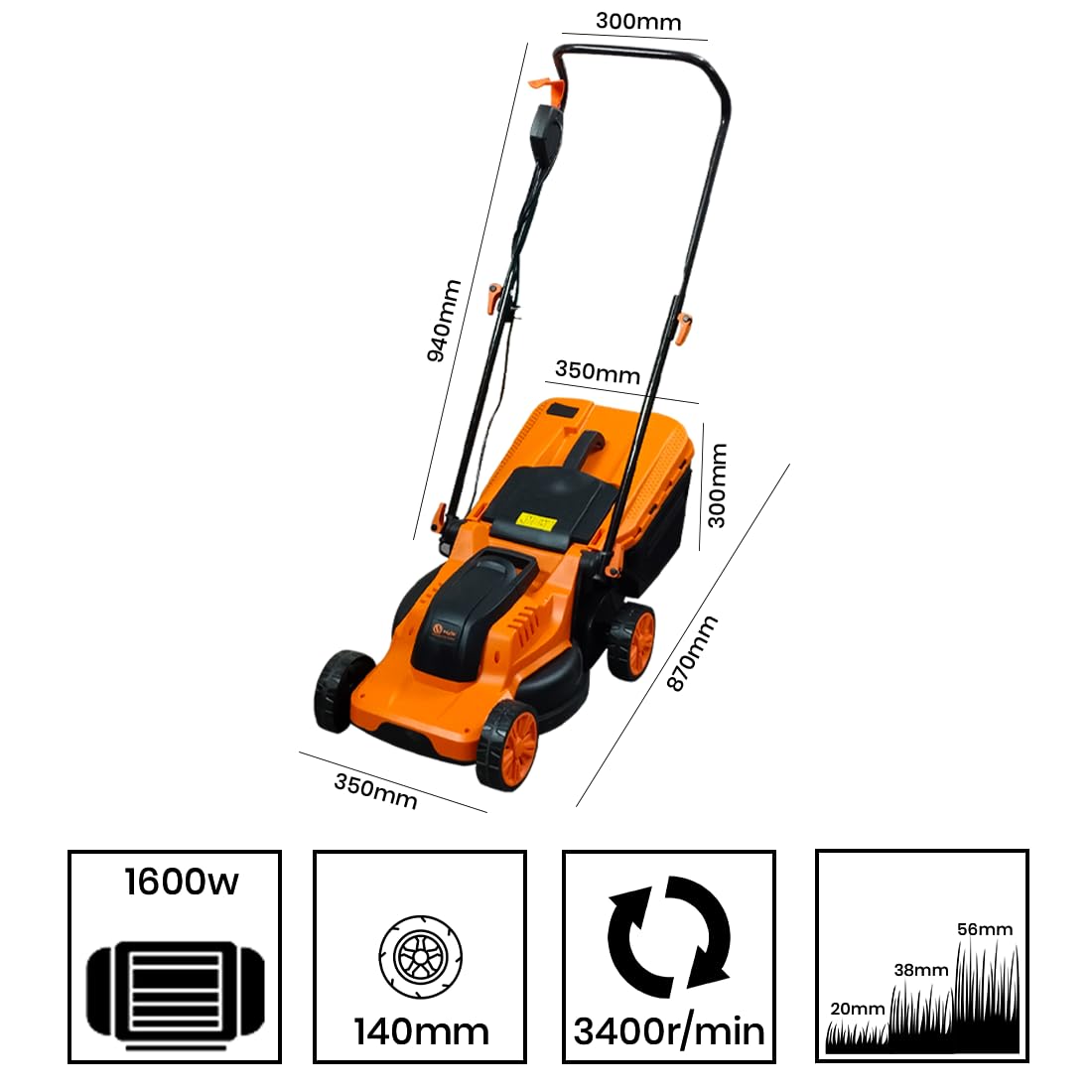 Tosaerba Elettrico con Raccoglierba – Potenza, Precisione e Comodità per un Prato Perfetto