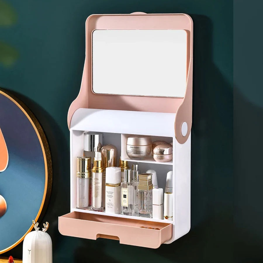 Cosmetic box scatola portaoggetti per cosmetici a parete