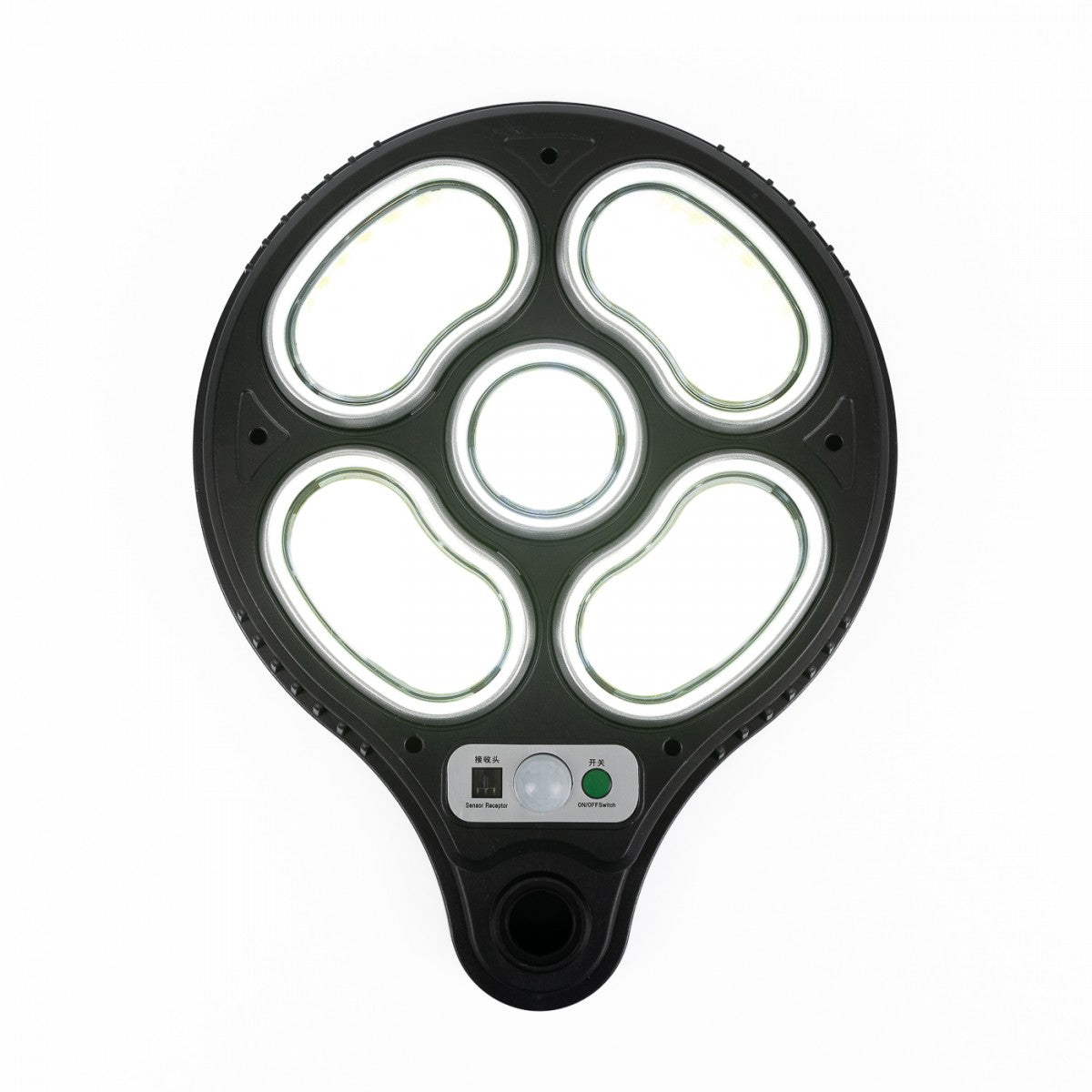 Proiettore solare COB HB-303, copertura 100 m2, con telecomando e sensore di movimento