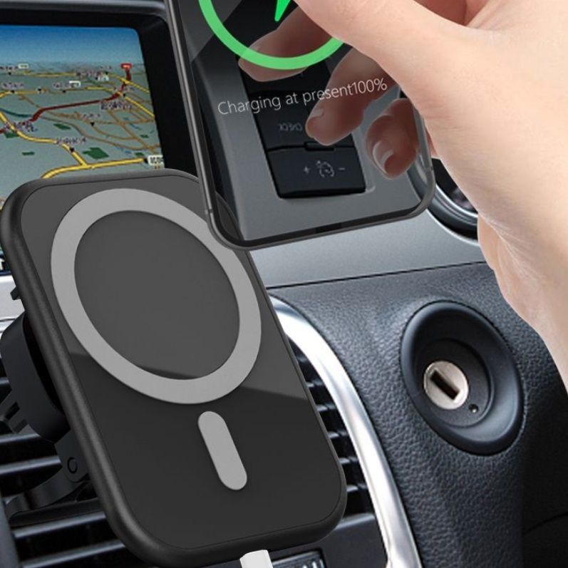 Mobigear MagSafe - Portacellulare per auto Bocchette aria con Magnete - Nero