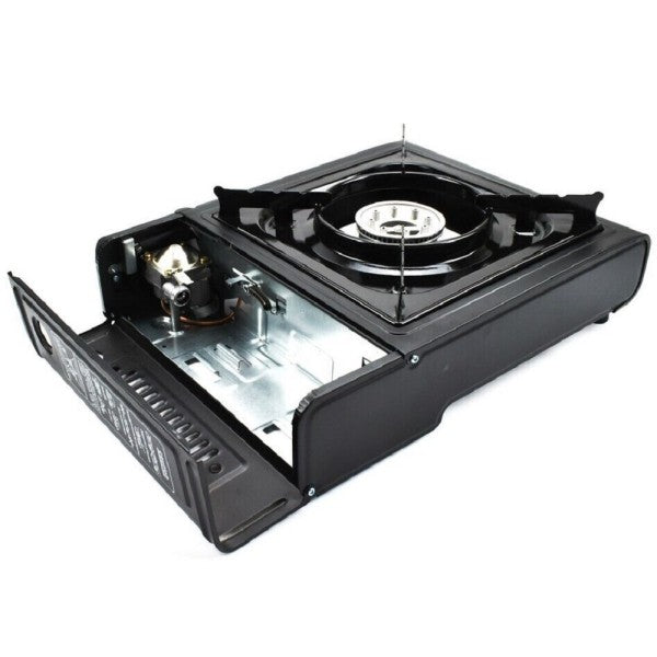 Fornello Acciaio A Gas Q-Ws155 Campeggio Casa Portatile 2900w Piano Cottura Cucina