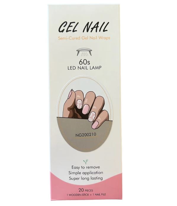 20 Strisce di Adesivi per Smalto in Gel Semipolimerizzato