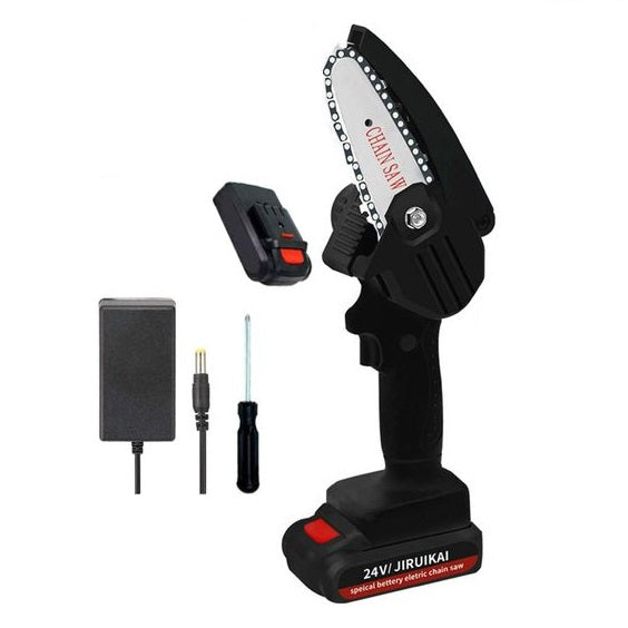 Mini elettrosega a batteria 24v motosega sega elettrica tagliarami lama da 15 cm