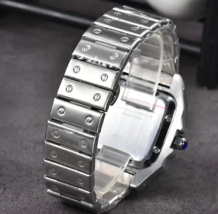 Orologio da Uomo in Acciaio con Quadrante Quadrato - colore nero