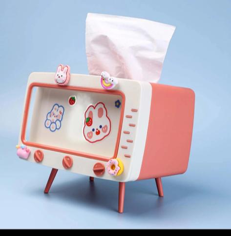 Scatola per fazzoletti creativa a forma di TV porta fazzoletti