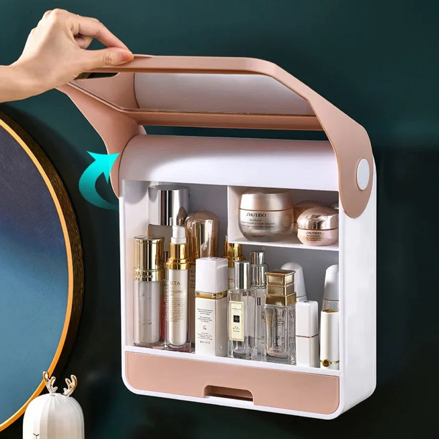 Cosmetic box scatola portaoggetti per cosmetici a parete