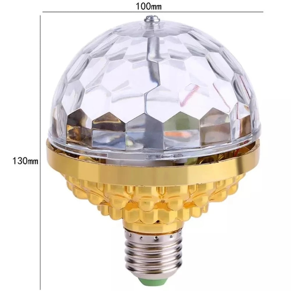 Lampada a led  da palcoscenico con luce a sfera magica rotante colorata per feste in casa