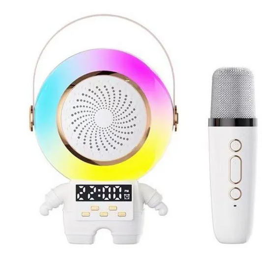Karaoke per Bambini con 1 Microfono Wireless Bluetooth Cambia Voce e Mini Cassa Portatile