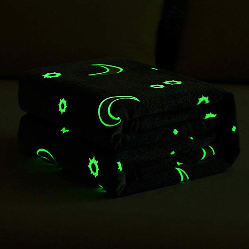 Coperta Magica per bambini plaid in pile con stelle che si illuminano al buio morbida