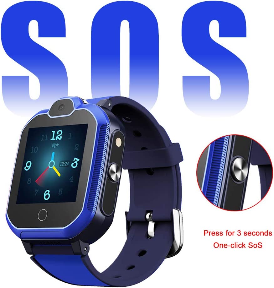Orologio da bambino  impermeabile con telefono e chiamata di emergenza Smart Watch 4G GPS