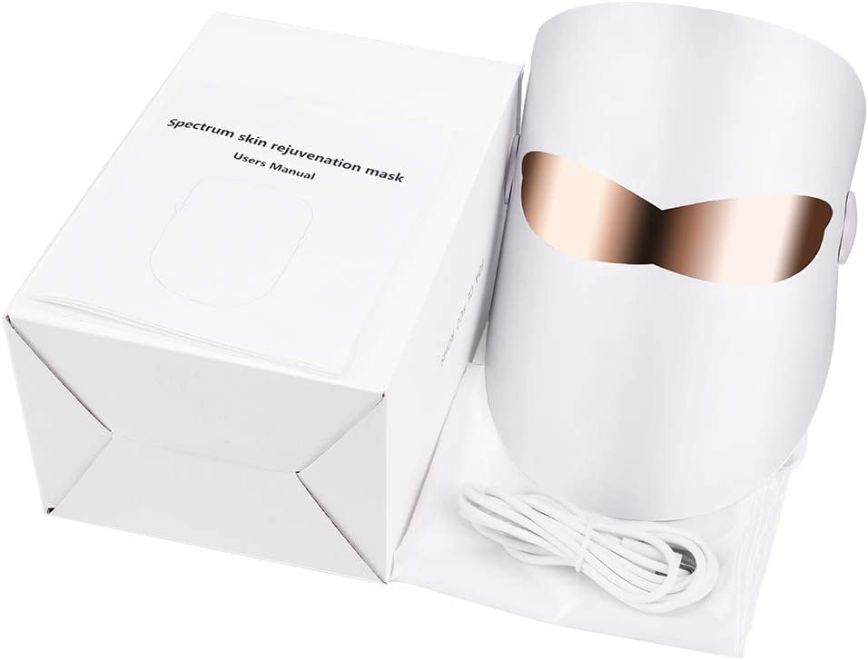 Maschera per terapia della luce del viso con USB a uso domestico
