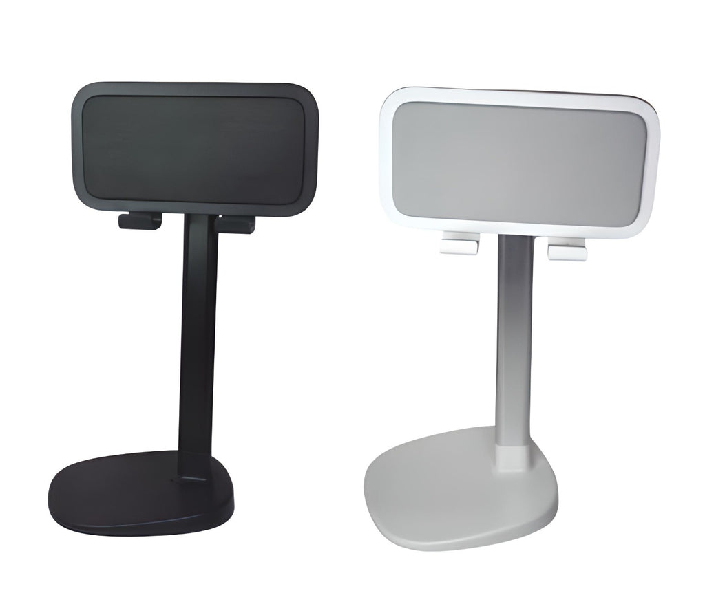 Supporto smartphone cellulare tablet da tavolo regolabile con portacuffie qzj201