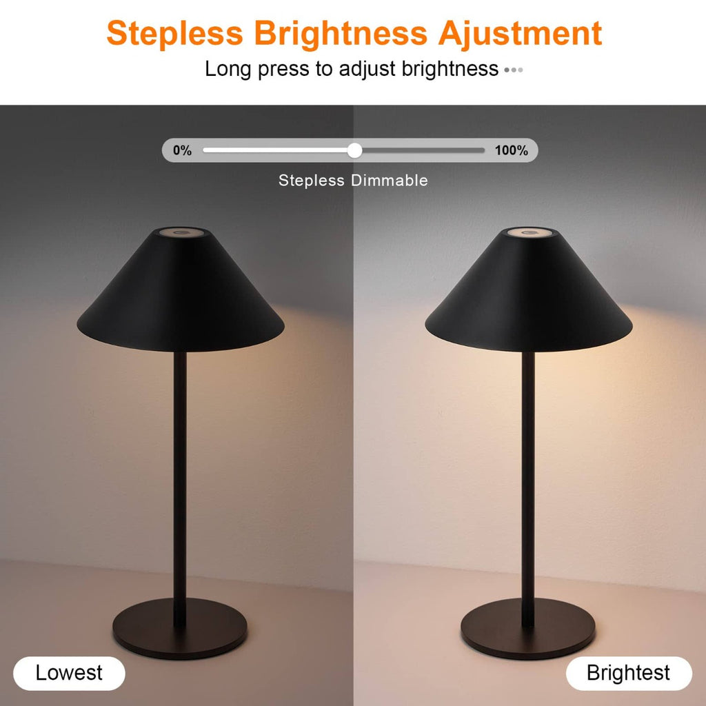 Lampada da tavolo led dimmerabile lampada da scrivania senza fili