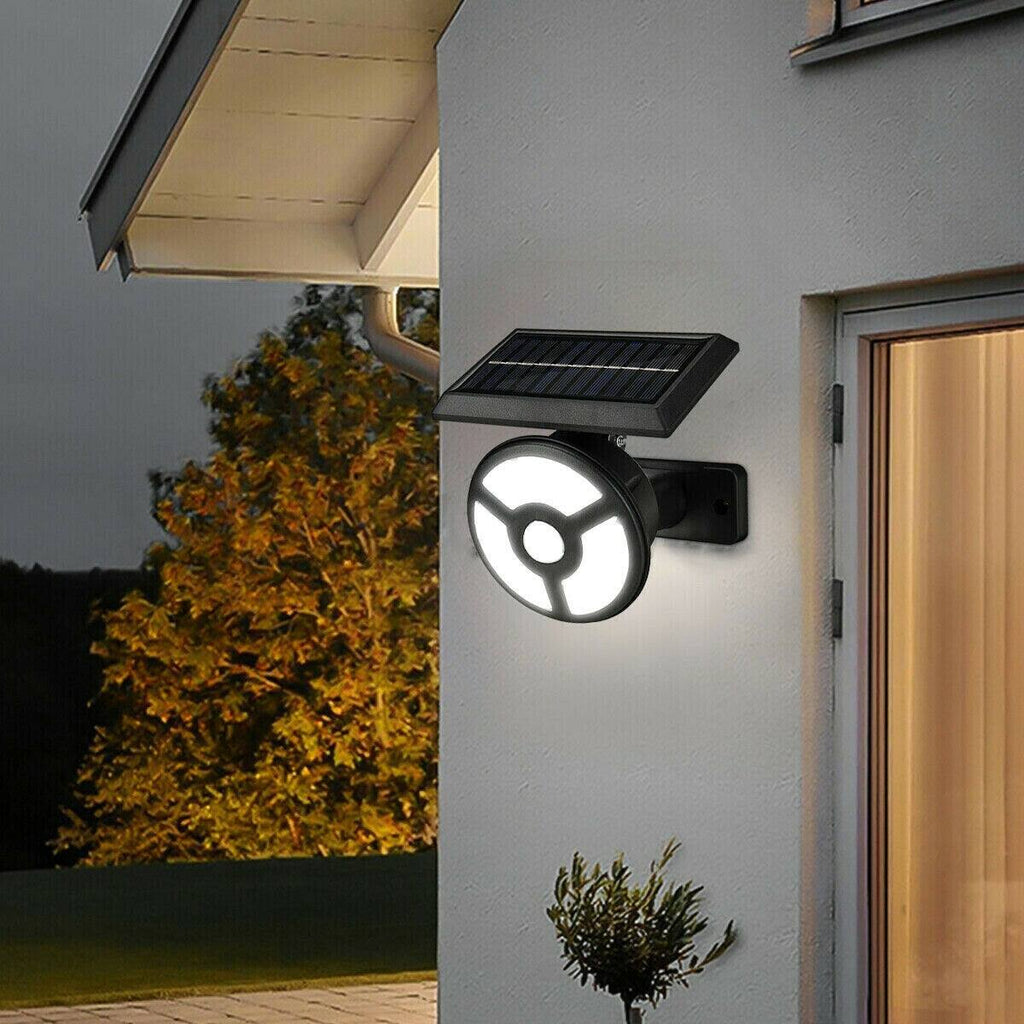 Faro faretto da giardino con pannello solare a picchetto a energia sole esterno
