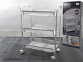 Carrello portaoggetti da cucina in metallo a 3 livelli carrello per frutta verdura carrello per cassetti ruote per mobili scaffale organizzatore scaffale a 3 strati