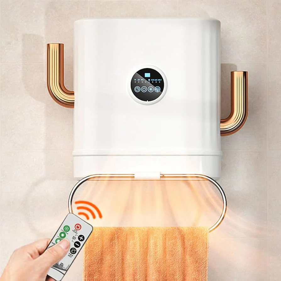 Termoconvettore Elettrico 2000W – Stufa Portatile Multifunzionale con Ventilazione, Asciugatrice e Deumidificatore a Parete