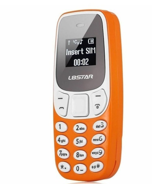 Mini Telefono Cellulare Tascabile L8star BM10 - Dual SIM arancio