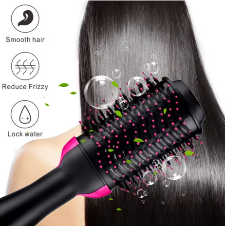 Spazzola ad Aria Calda 3 in 1 – Asciugacapelli, Styler e Volumizzatore con Tecnologia a Ioni