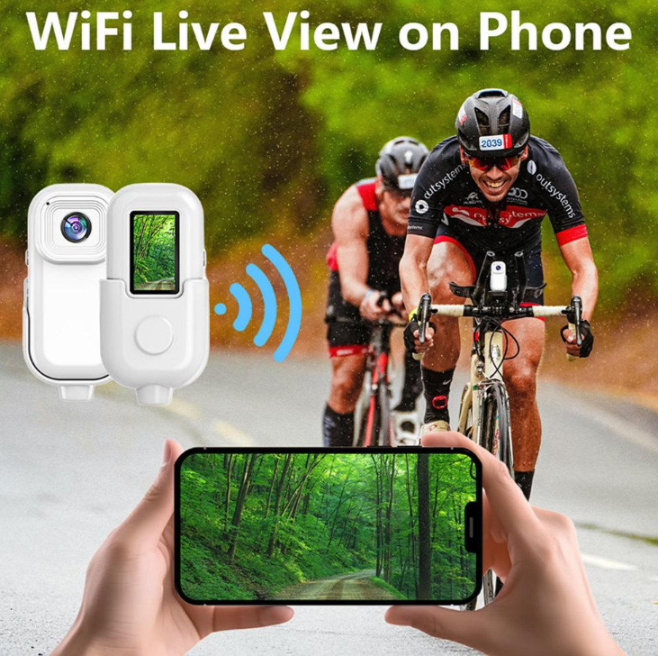 Mini Telecamera d’Azione WiFi Q- SA3 con Schermo LCD 0,96" – Compatta e Portatile