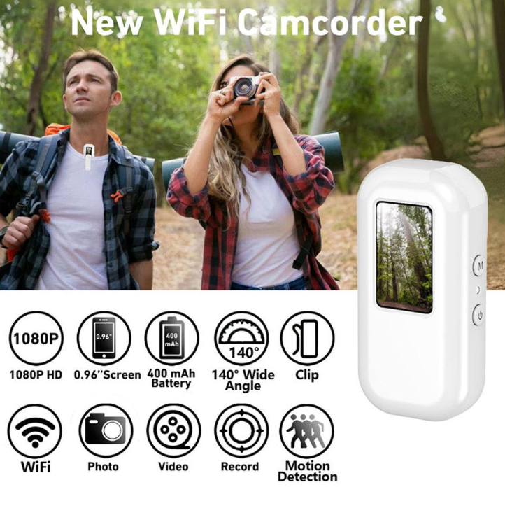 Mini Telecamera d’Azione WiFi Q- SA3 con Schermo LCD 0,96" – Compatta e Portatile