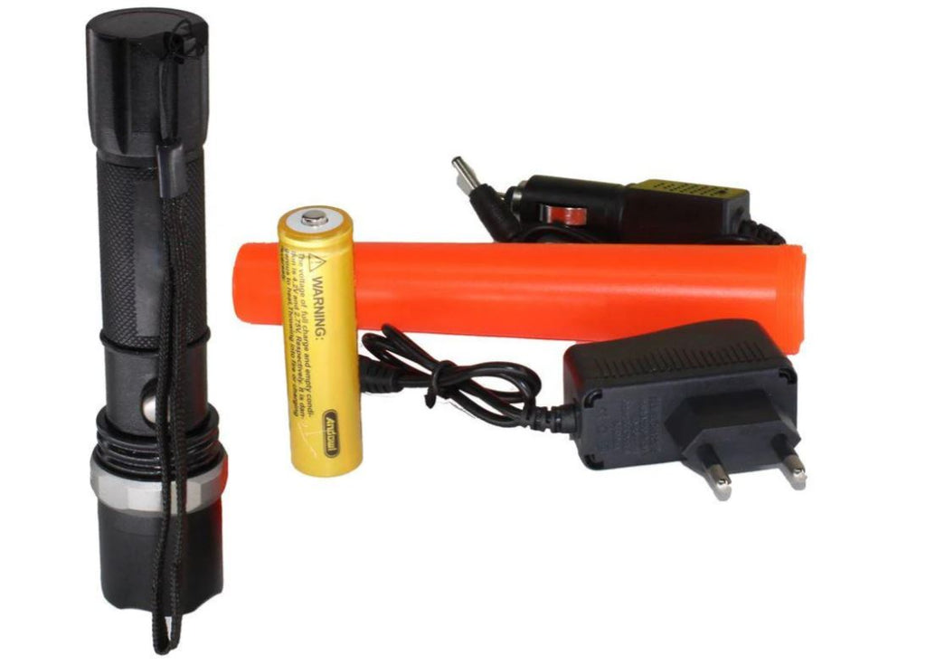 Torcia LED Ricaricabile, Regolabile, 1000 Lumen, Multifunzione, Torcia per Lavori, Campeggio ed Emergenze