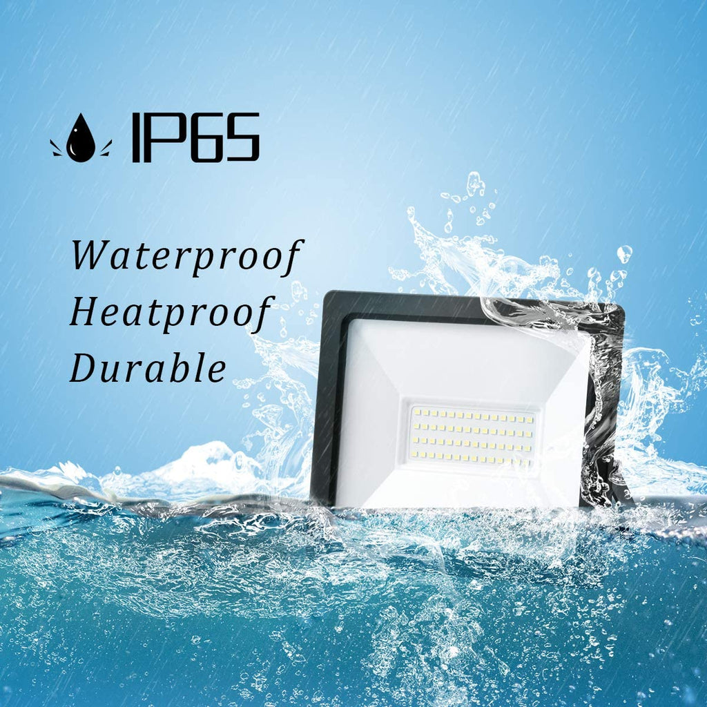 Proiettore a LED da 10 W, per esterni, impermeabile, IP65, 4000K, luce diurna bianca, per giardino, garage, cortile, (10 W)