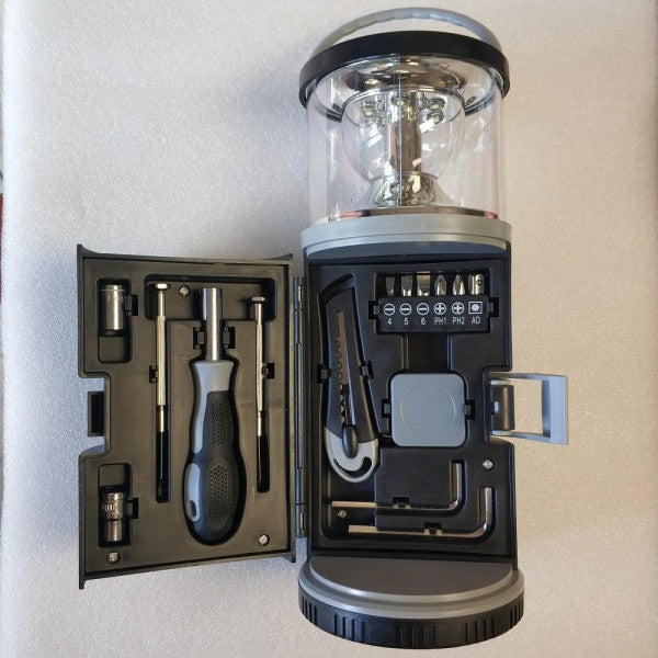 Luce da campeggio 15in1 portatile per esterni con kit di attrezzi combo q-ly340