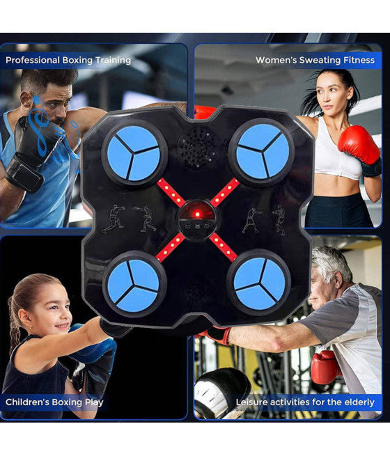 Music Boxing Machine per Bambini e Adulti - Macchina da Boxe Musicale con Guanti Inclusi