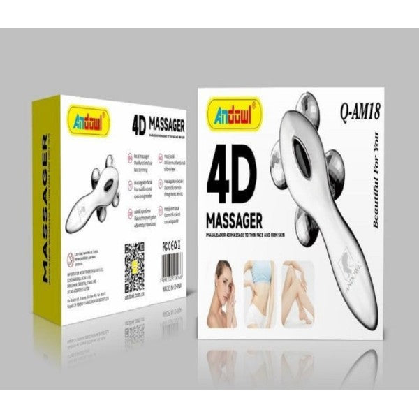 Massaggiatore 4d massaggio 4 rulli girevoli a 360° per cura pelle corpo q-am18