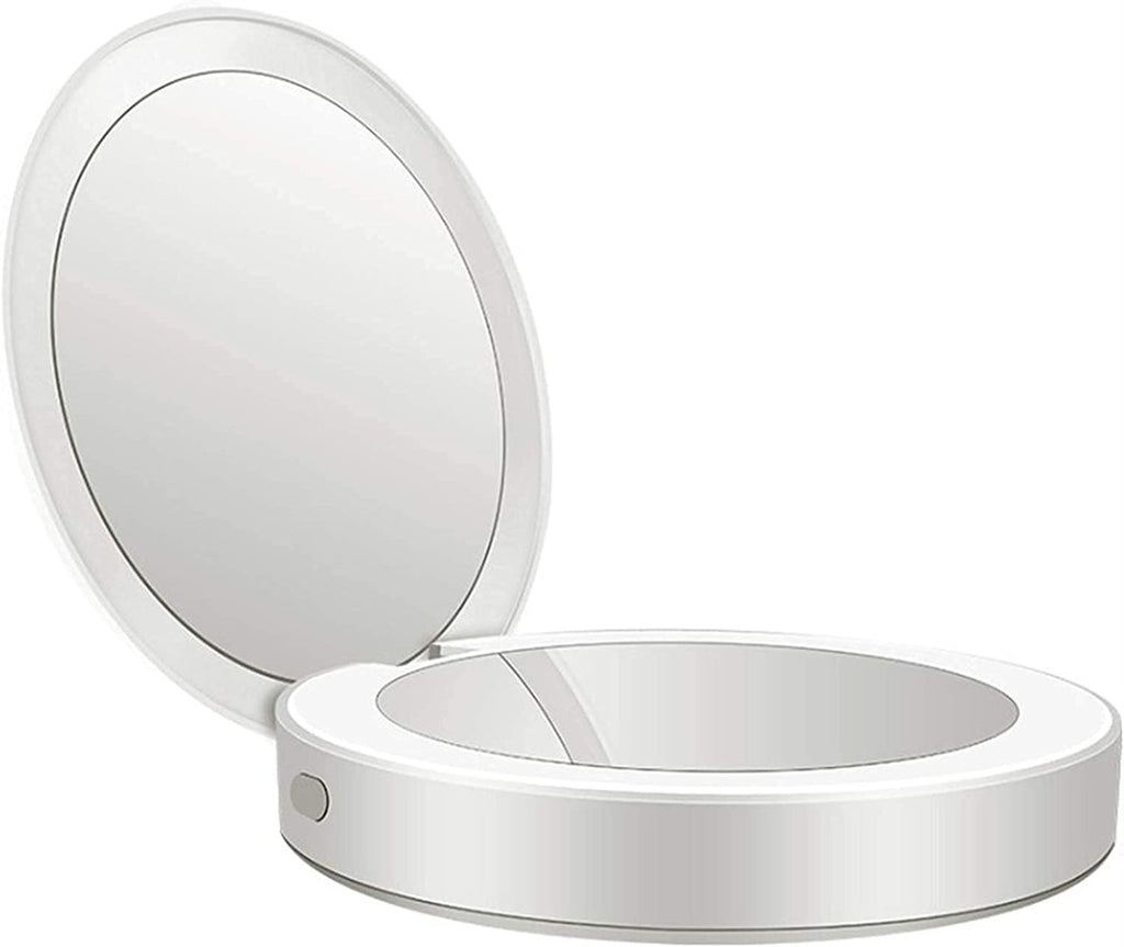 Specchio per Il Trucco Compatto con Luce a LED